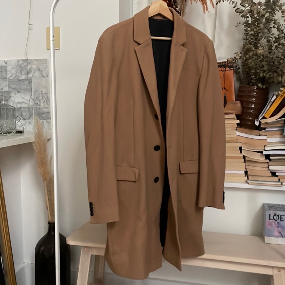 HUGO BOSS WOOL-BLEND COAT with full lining